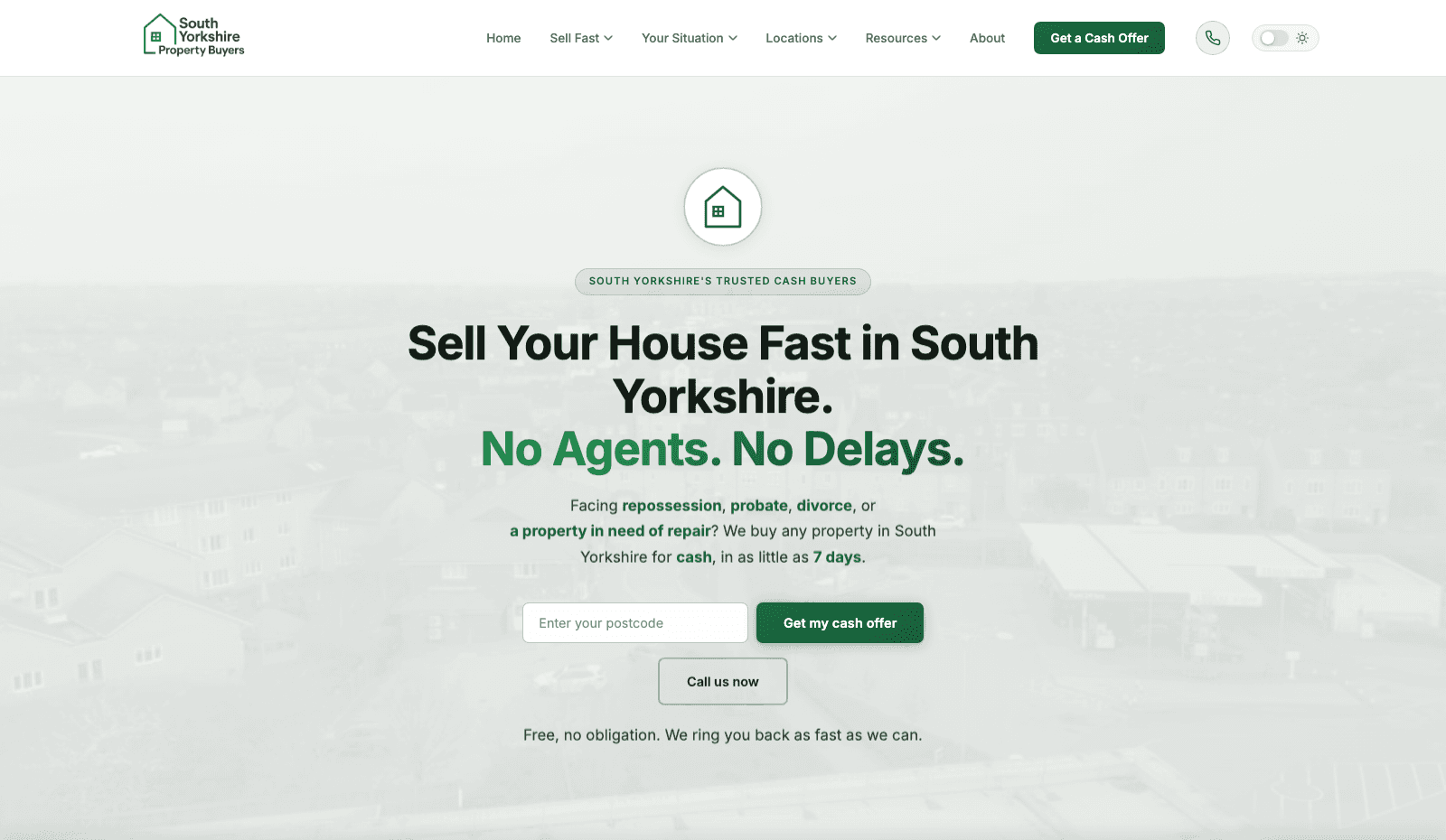 South Yorkshire Property Buyers homepage